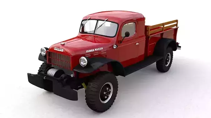 DODGE POWER WAGON X-CAB 1946 3D model