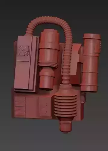 Phase 3 Trooper Backpack 3d print ready STL for 6 inch figure