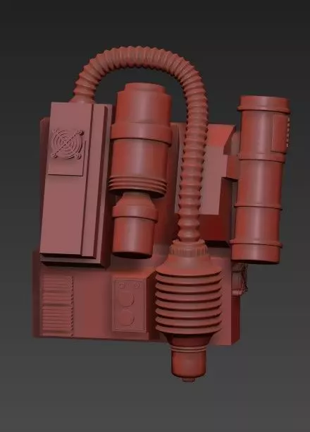 Phase 3 Trooper Backpack 3d print ready STL for 6 inch figure 3D print model_0