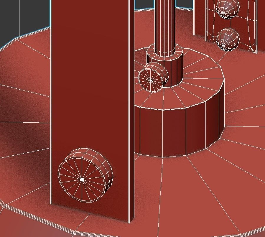 ROINE roune pendant light wood 3D model_2