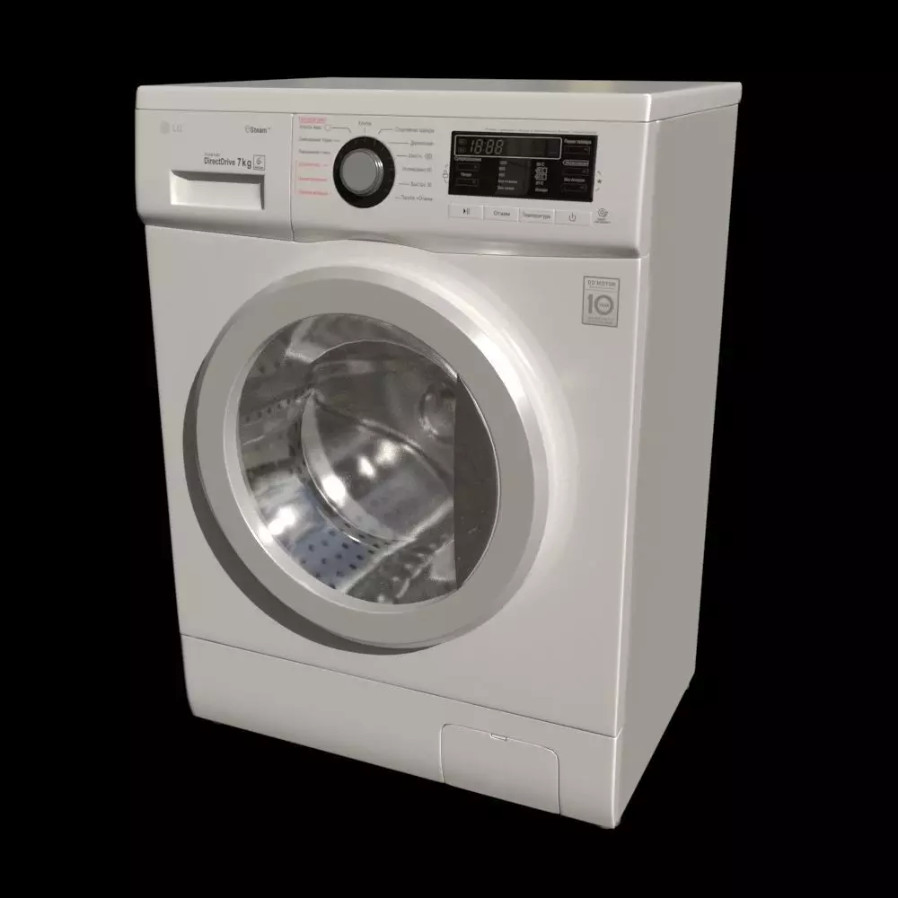 Washing machine LG F1296HDS3 3D model_0
