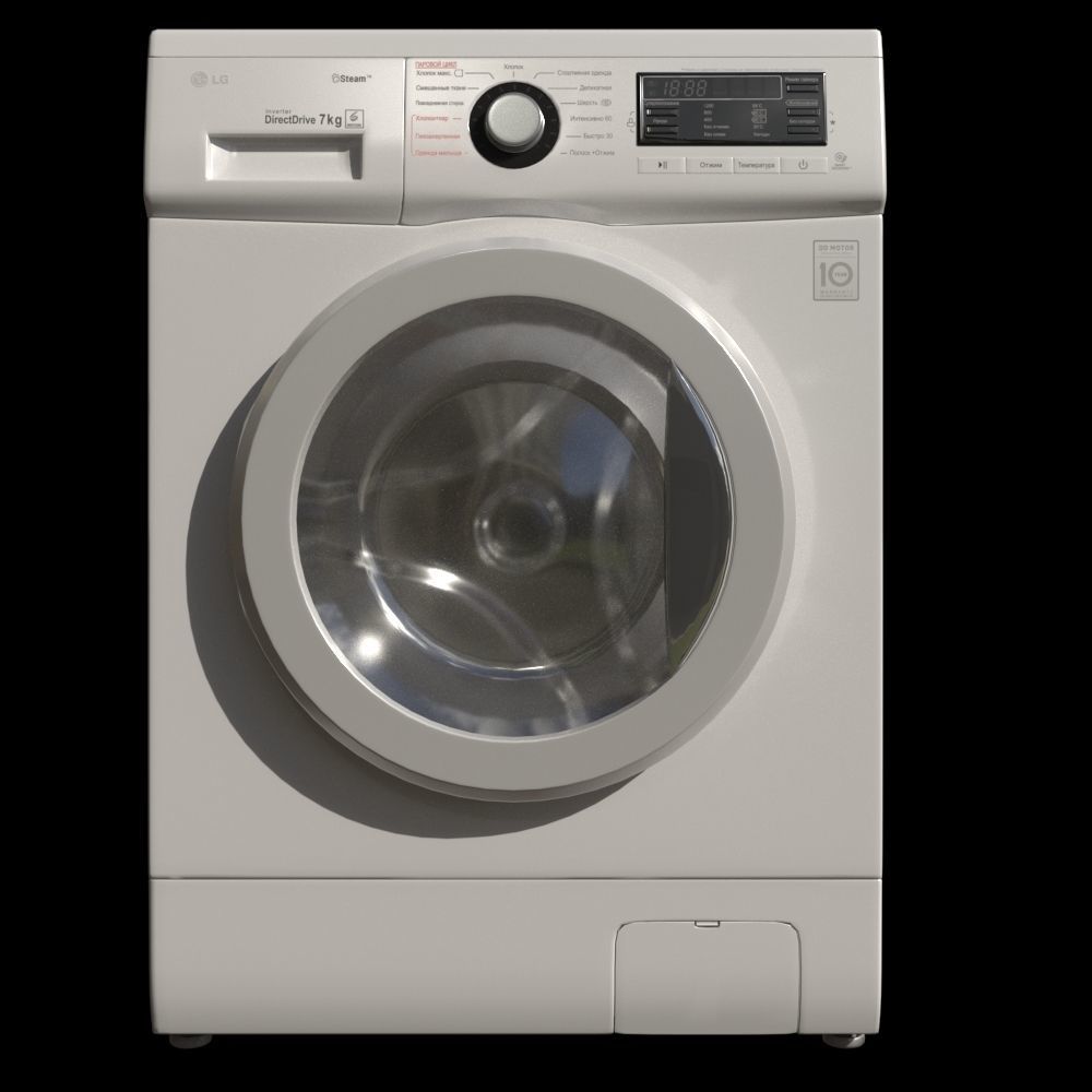 Washing machine LG F1296HDS3 3D model_1