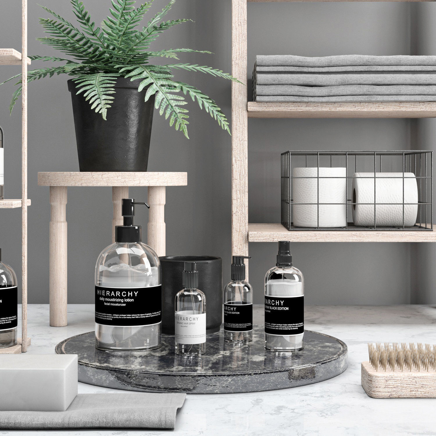 bathroom decor set 3 3D model_2