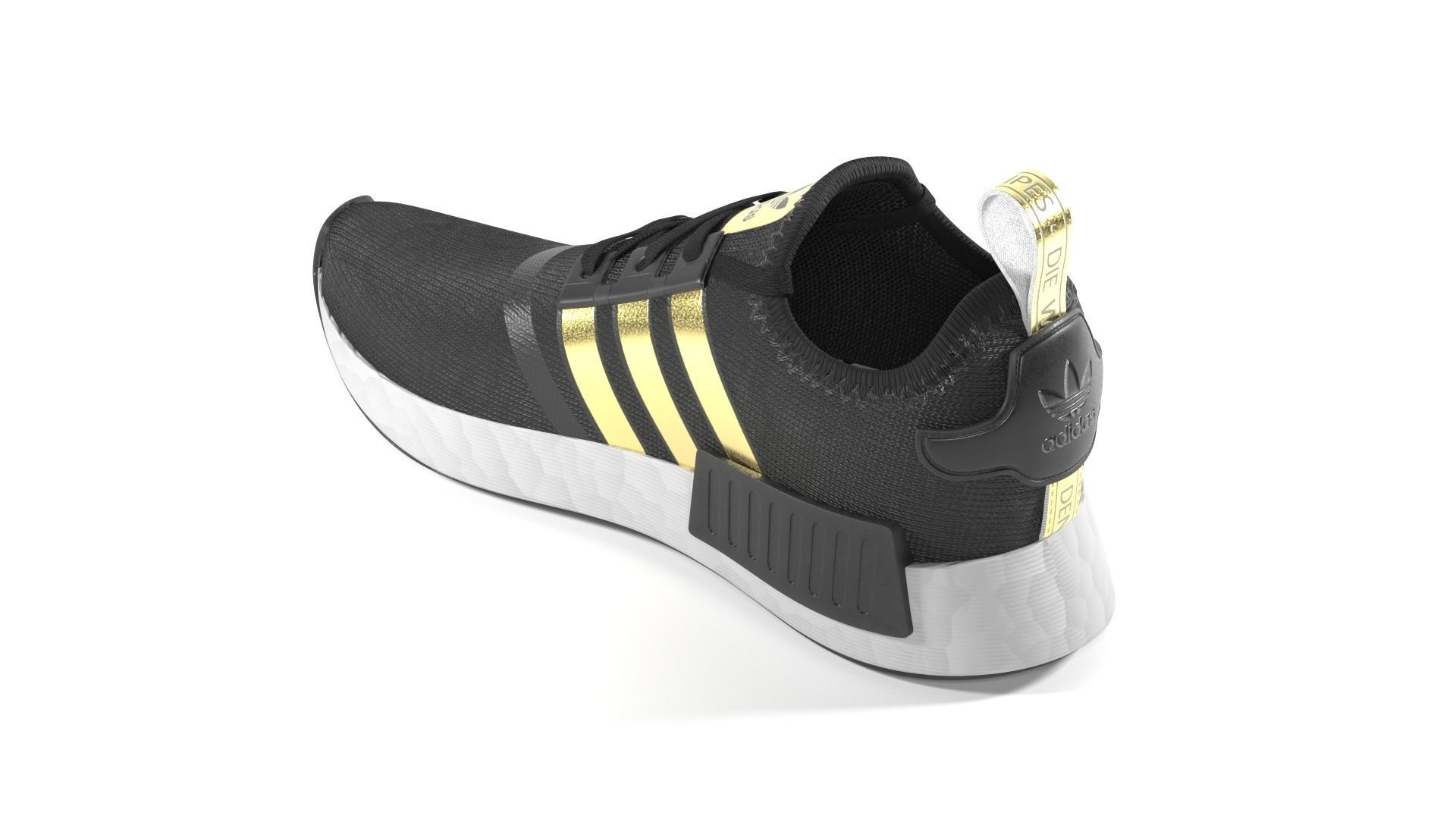 Adidas NMD Low-poly 3D model_10