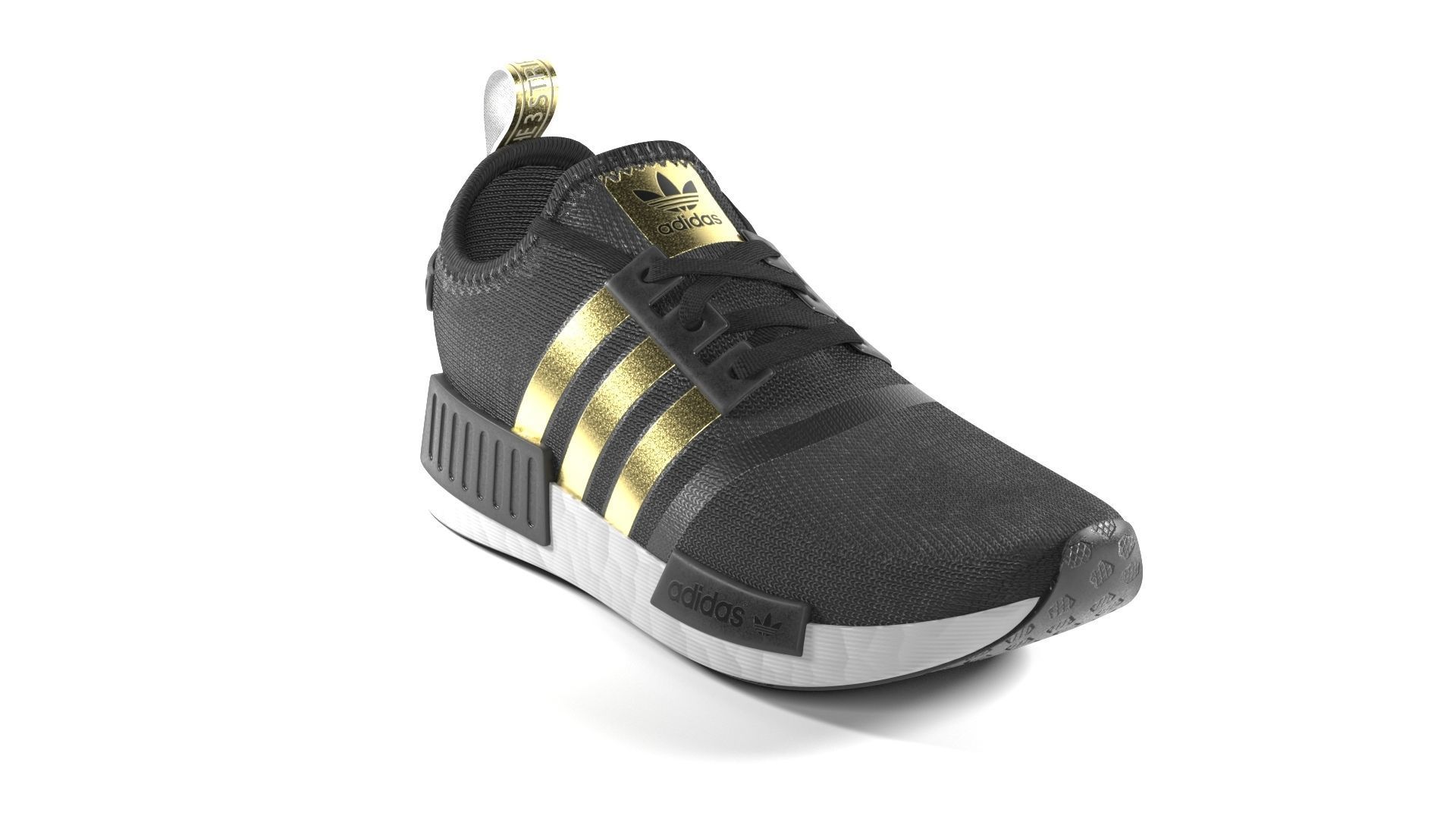 Adidas NMD Low-poly 3D model_8