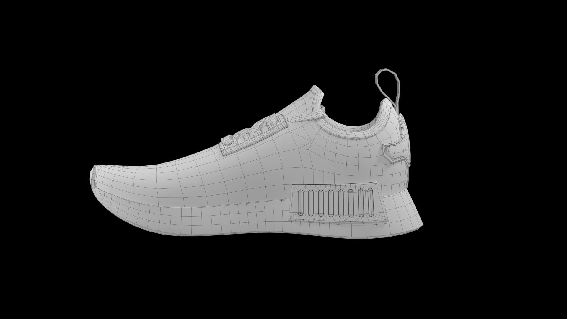 Adidas NMD Low-poly 3D model_7