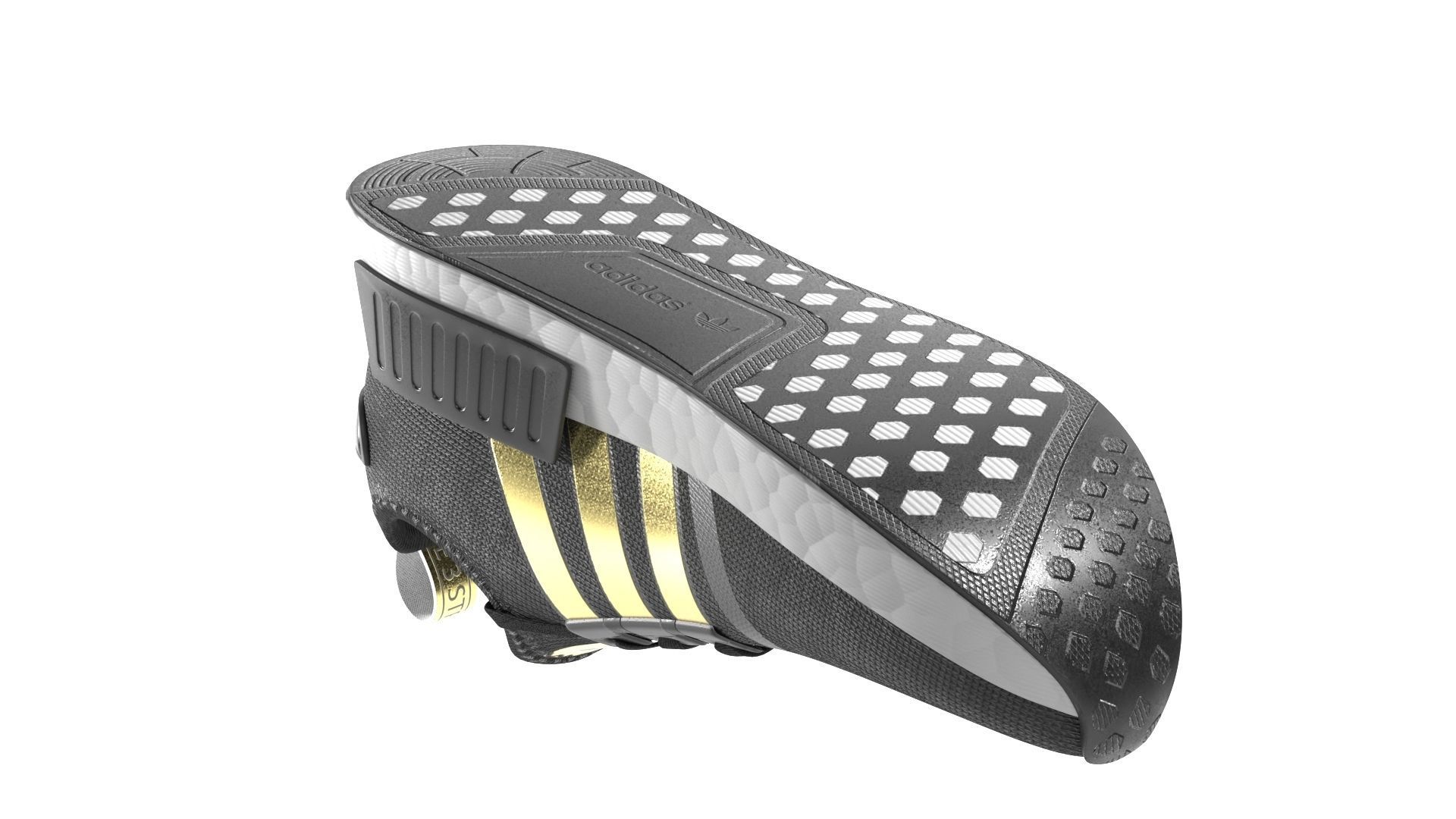 Adidas NMD Low-poly 3D model_14