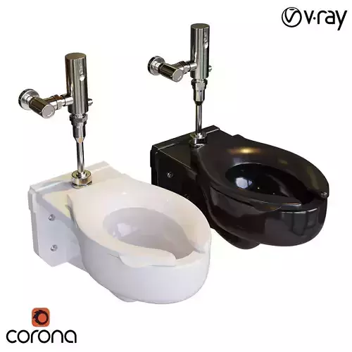 TOTO commercial wall-mounted toilet 3D model