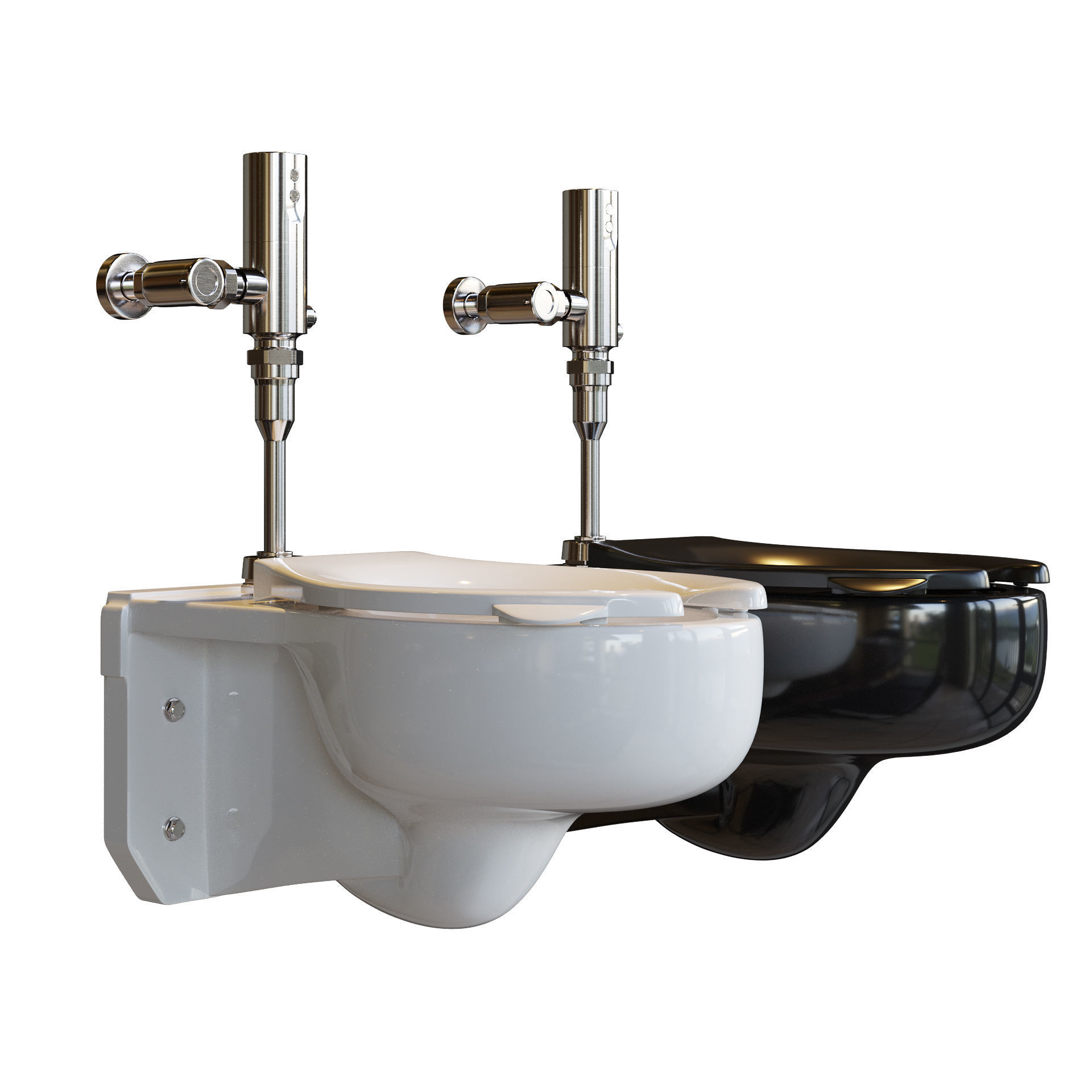 TOTO commercial wall-mounted toilet 3D model_5