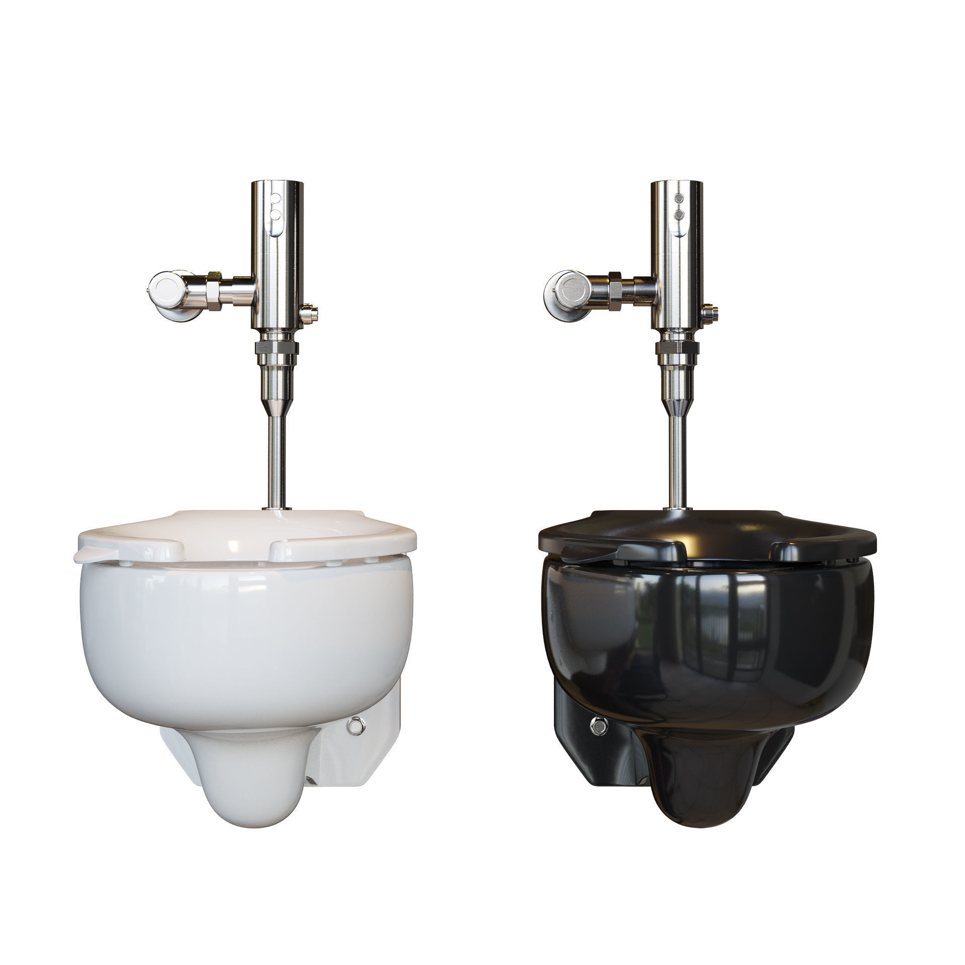 TOTO commercial wall-mounted toilet 3D model_1
