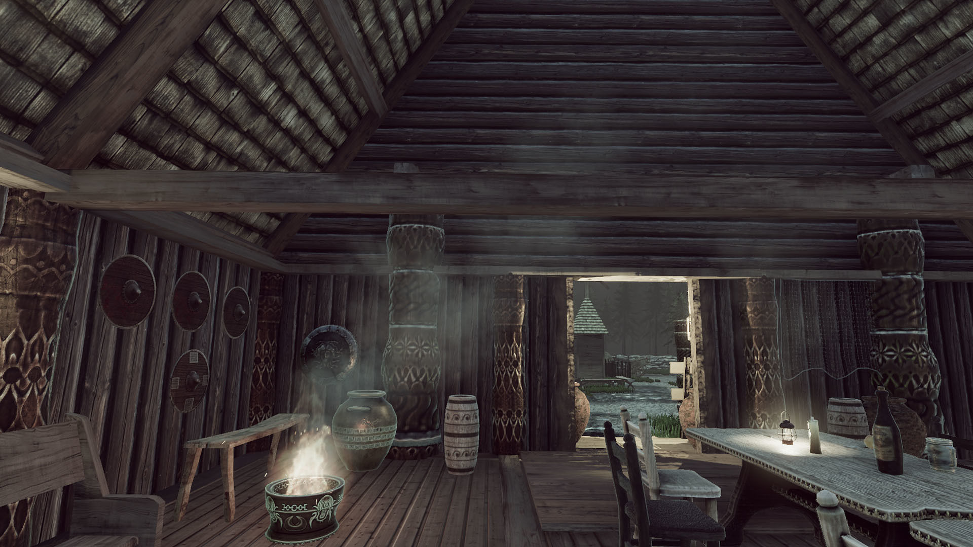 Viking House Low-poly 3D model_16