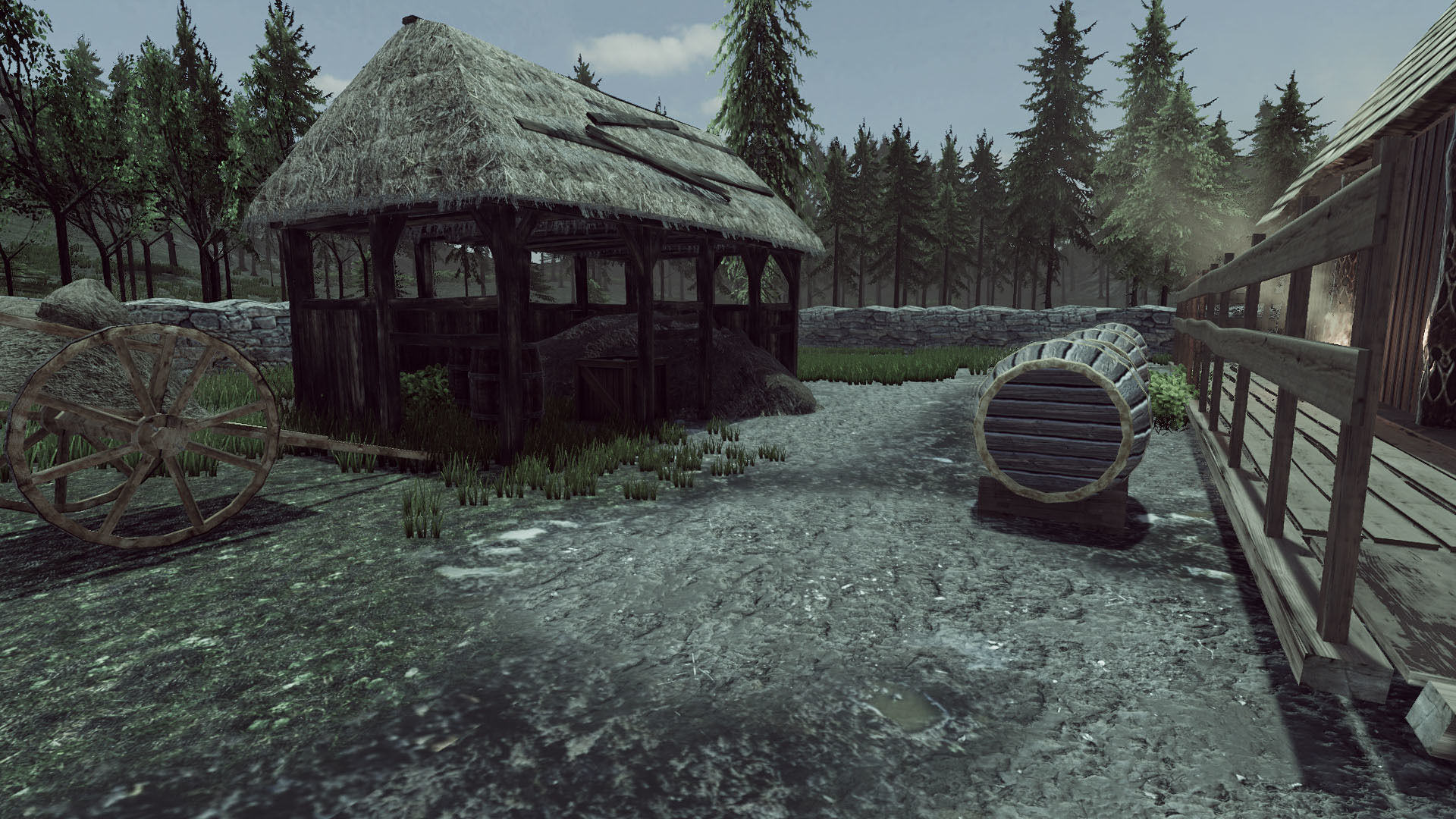 Viking House Low-poly 3D model_7