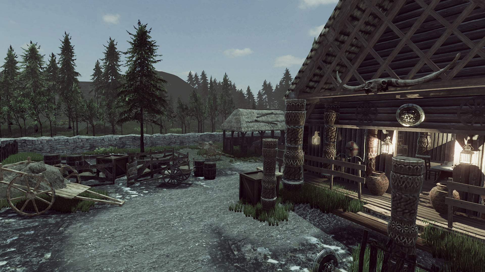 Viking House Low-poly 3D model_5