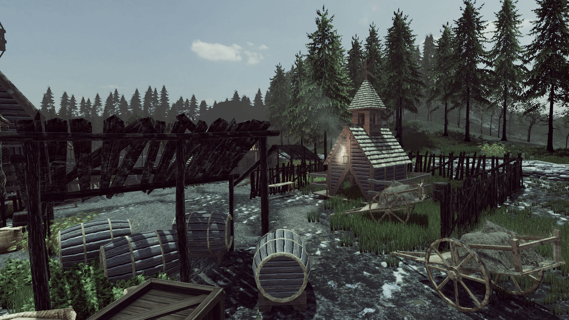Viking House Low-poly 3D model_10