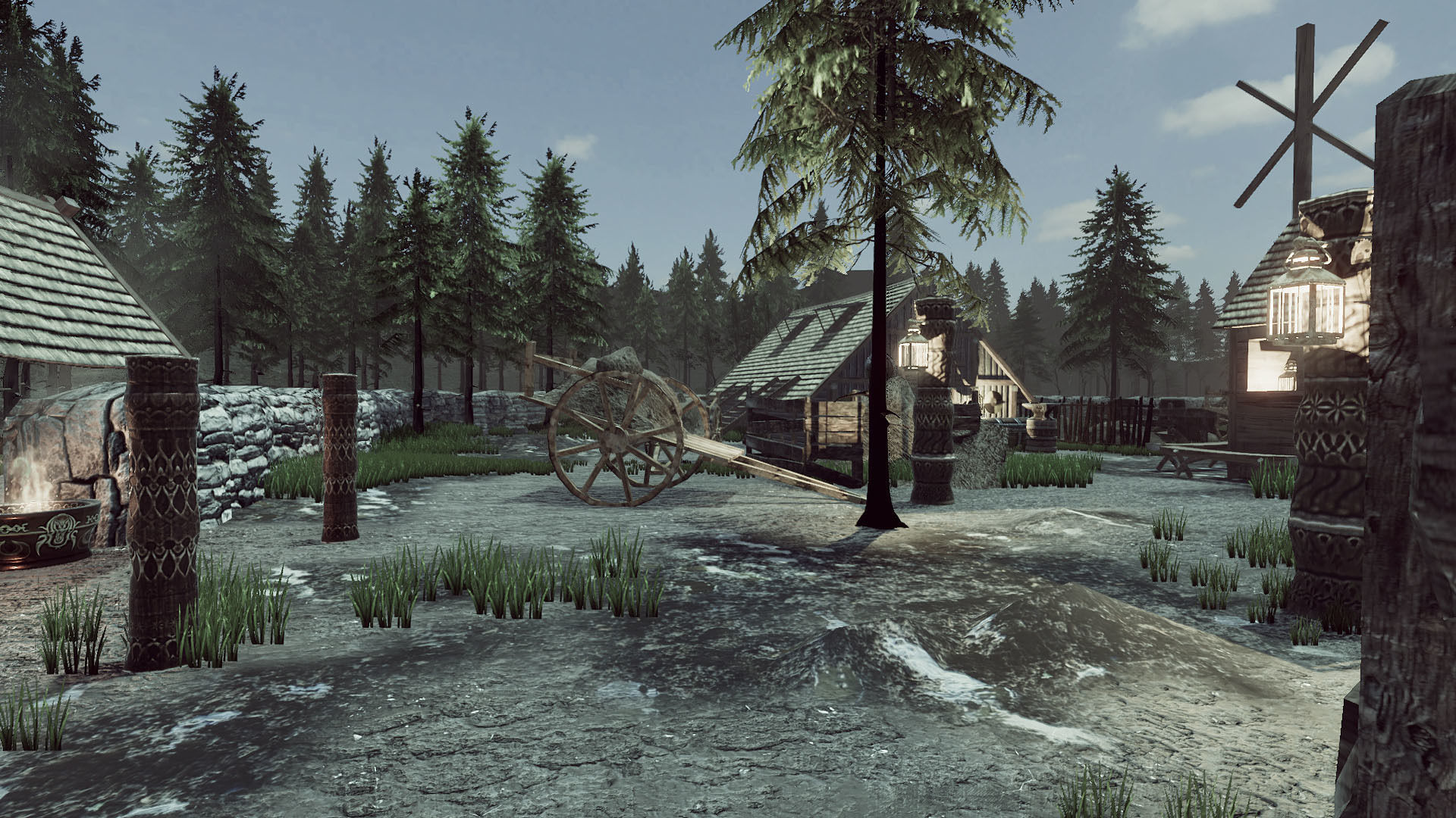 Viking House Low-poly 3D model_12