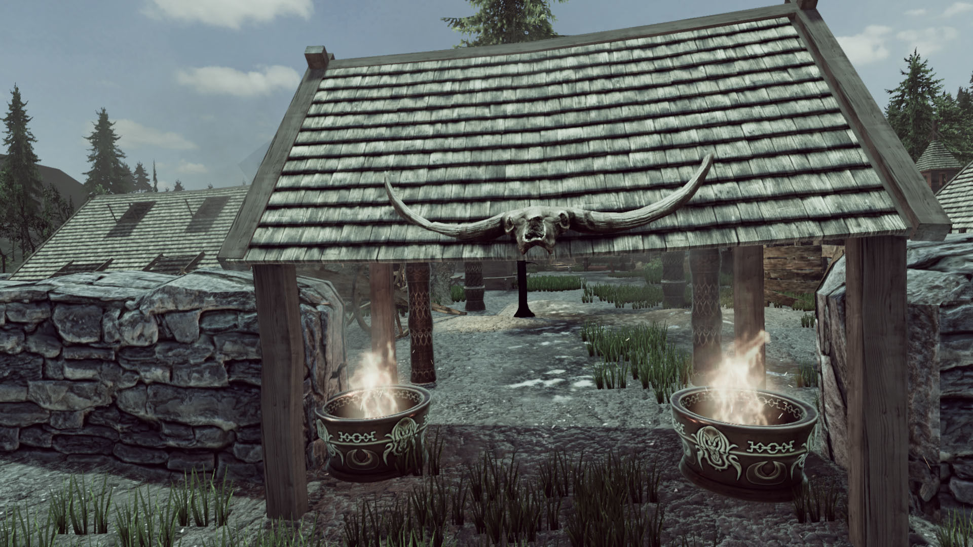 Viking House Low-poly 3D model_6