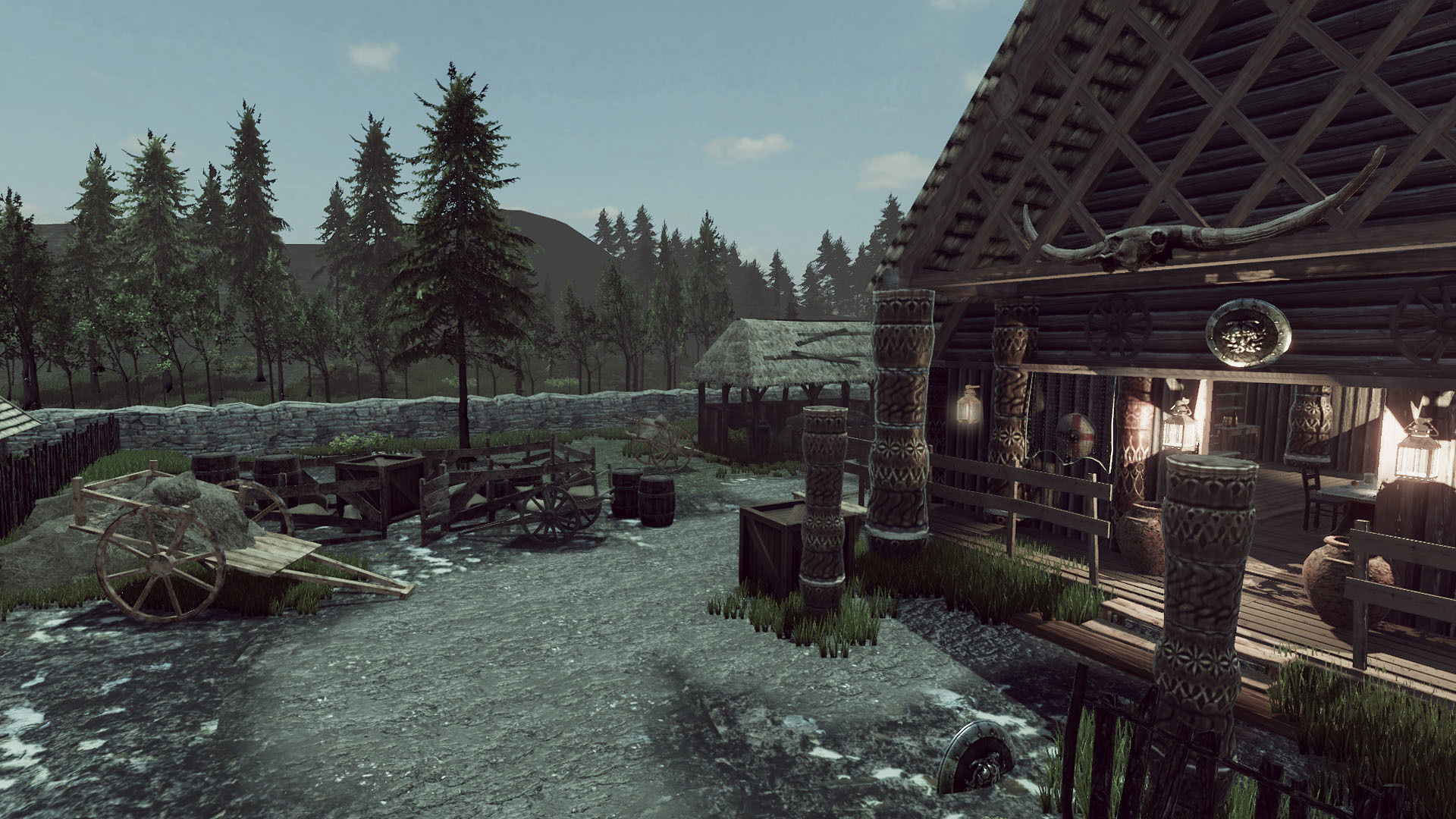Viking House Low-poly 3D model_11