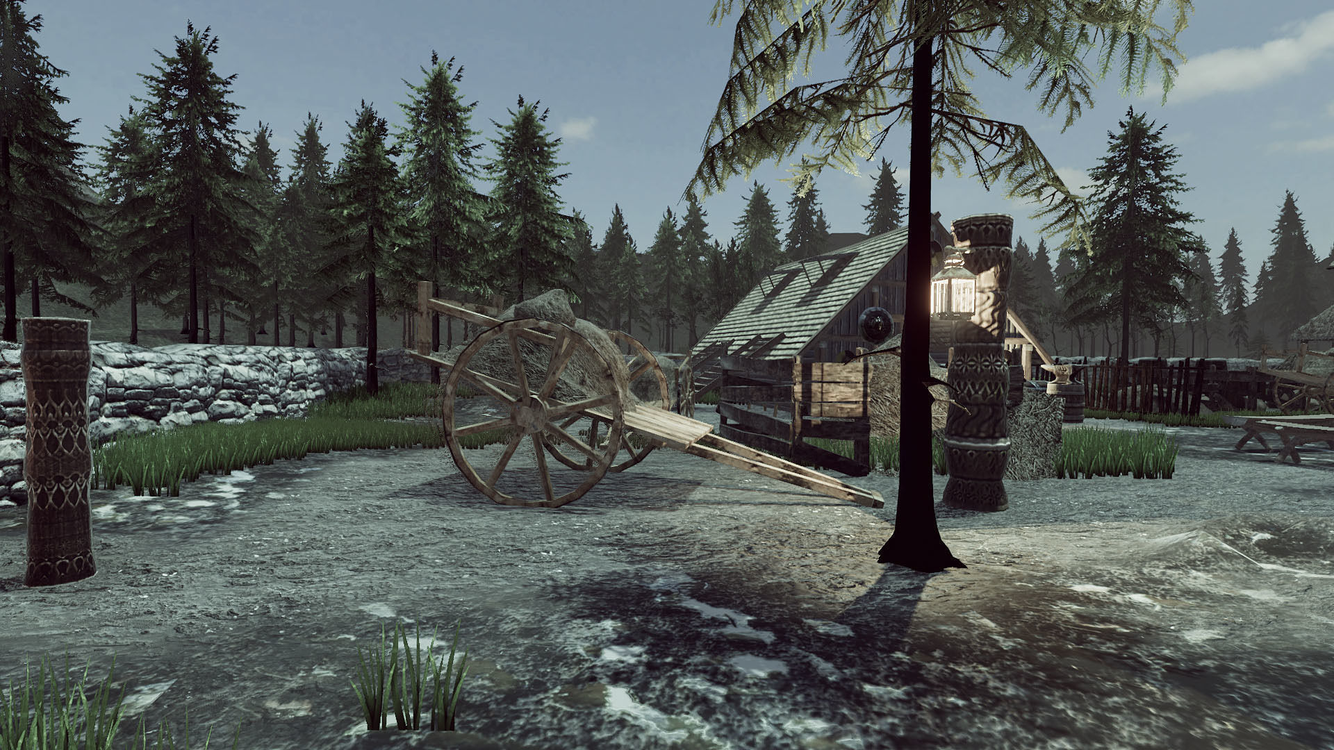 Viking House Low-poly 3D model_9