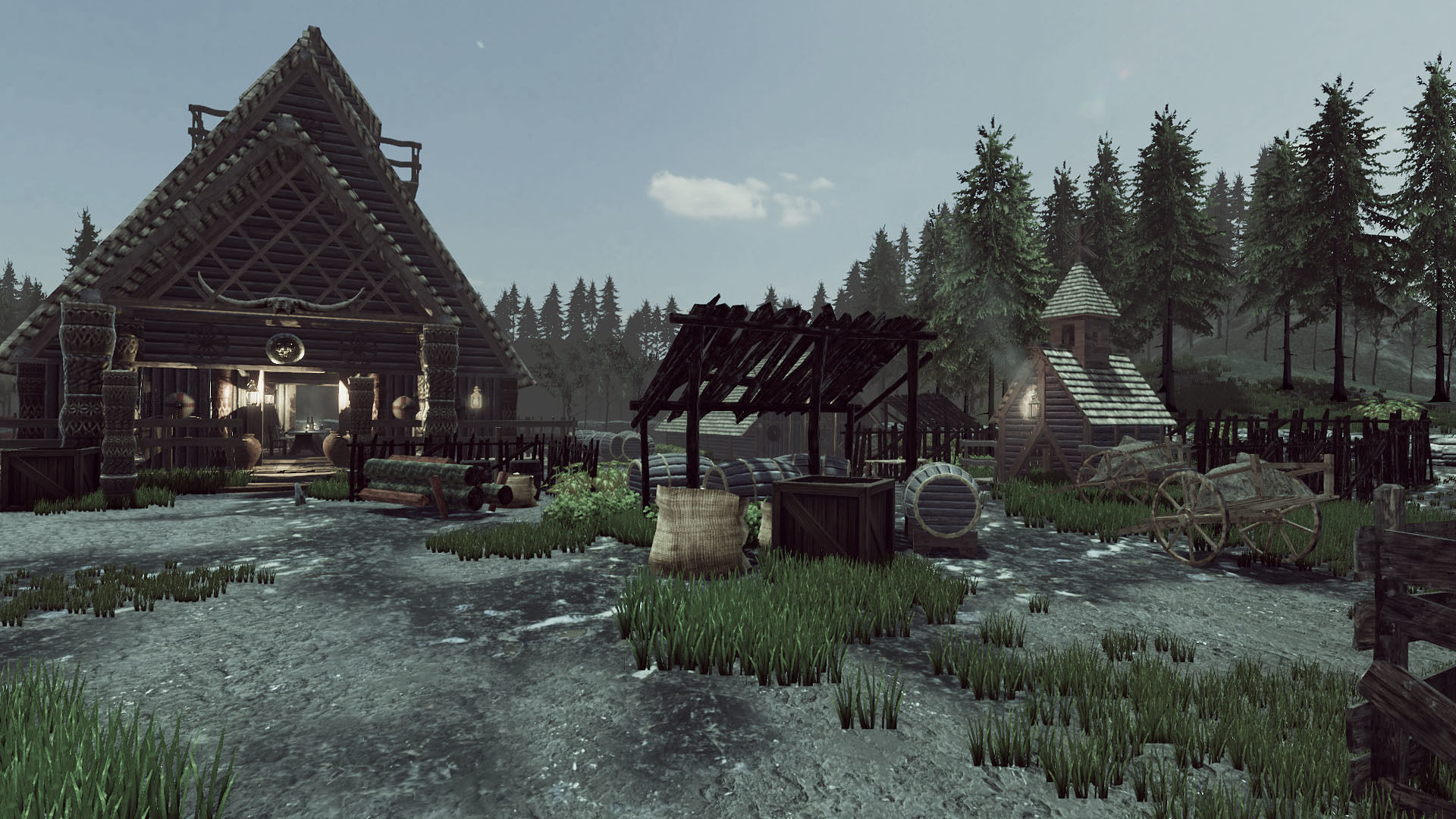 Viking House Low-poly 3D model_13