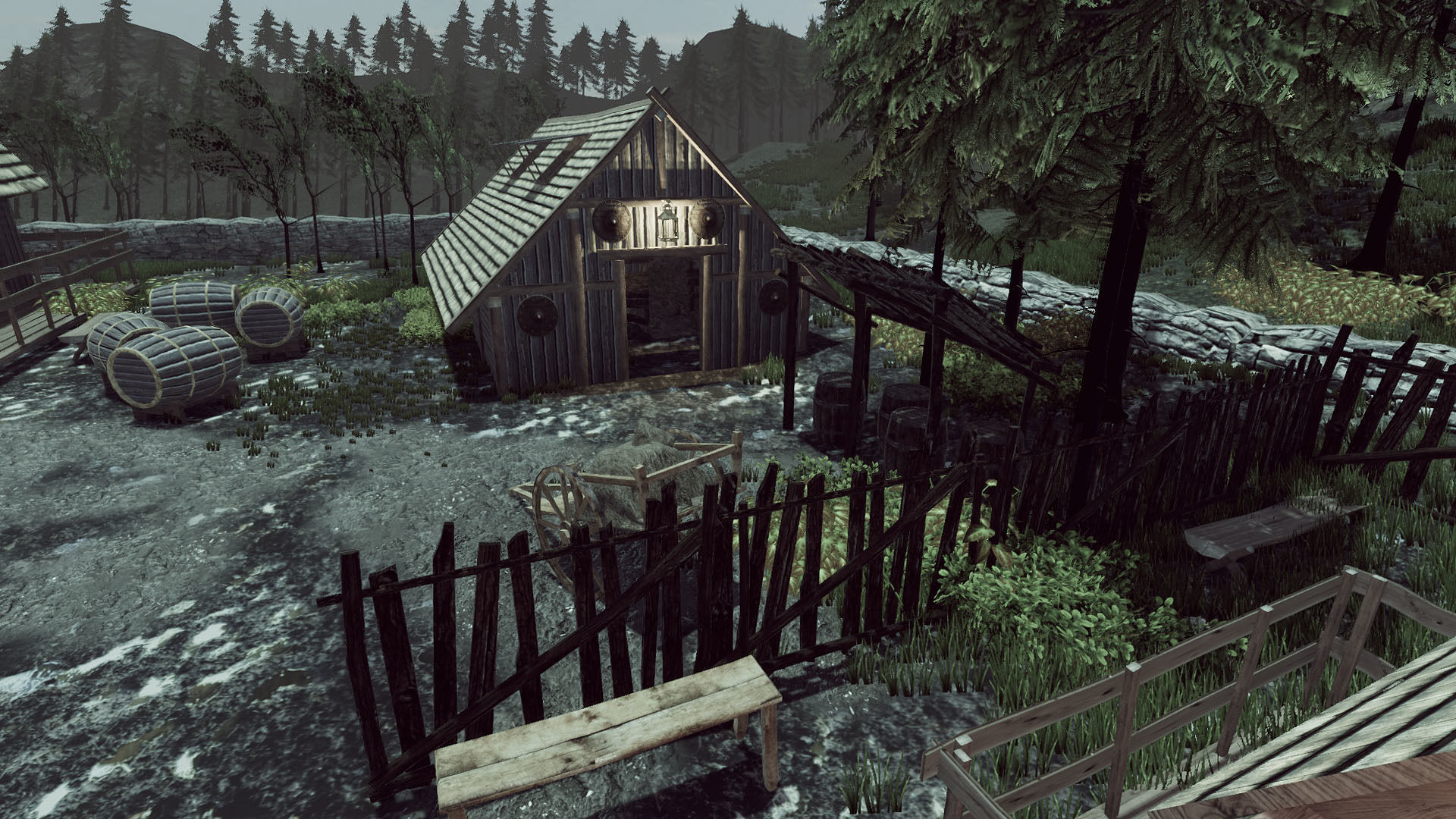Viking House Low-poly 3D model_4
