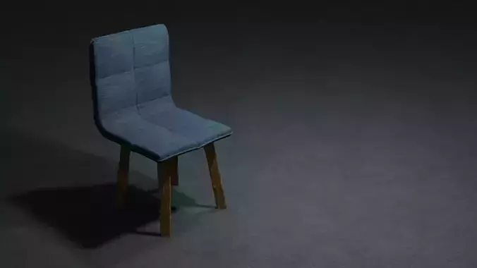 Chair with wooden legs