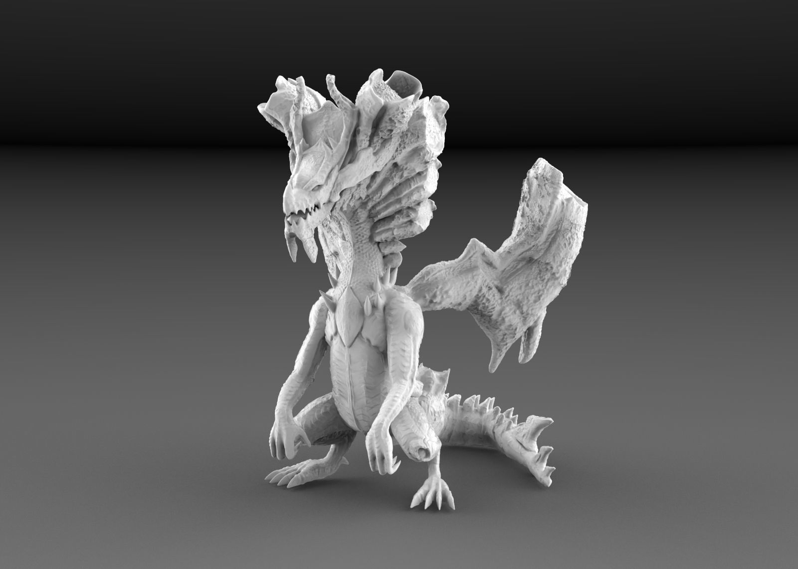 Dire Miralis from Monster Hunter 3  3D print model_1