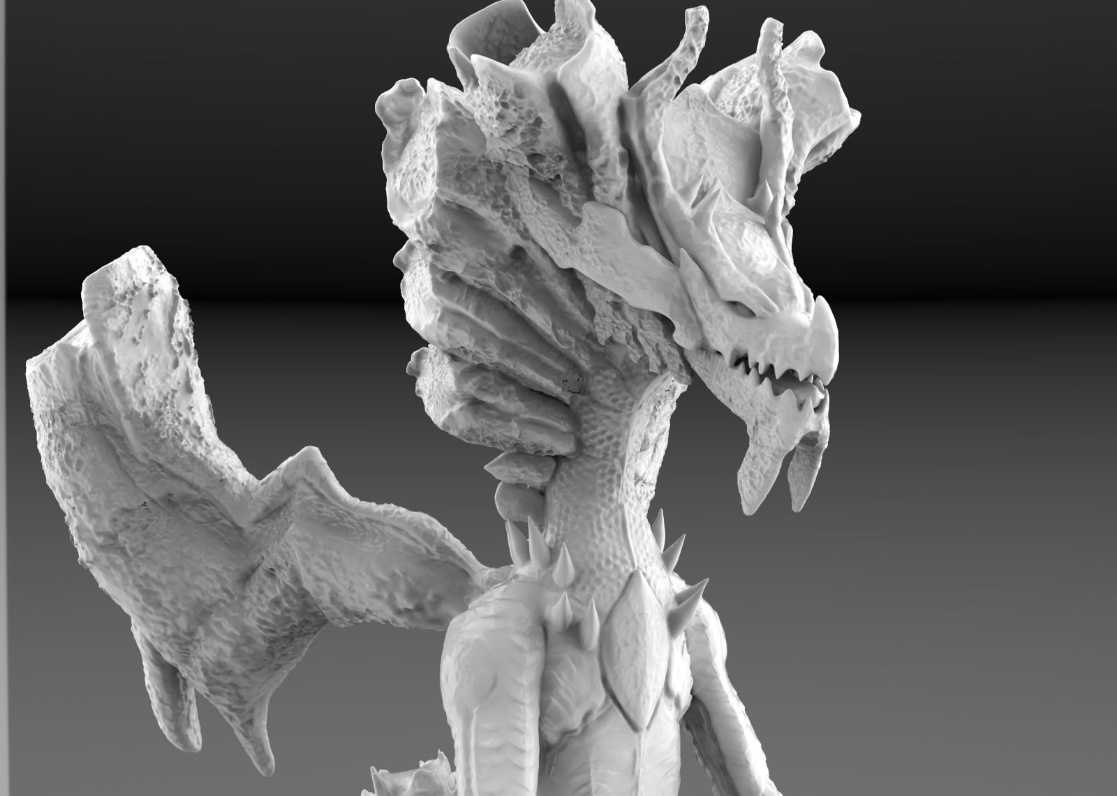 Dire Miralis from Monster Hunter 3  3D print model_4