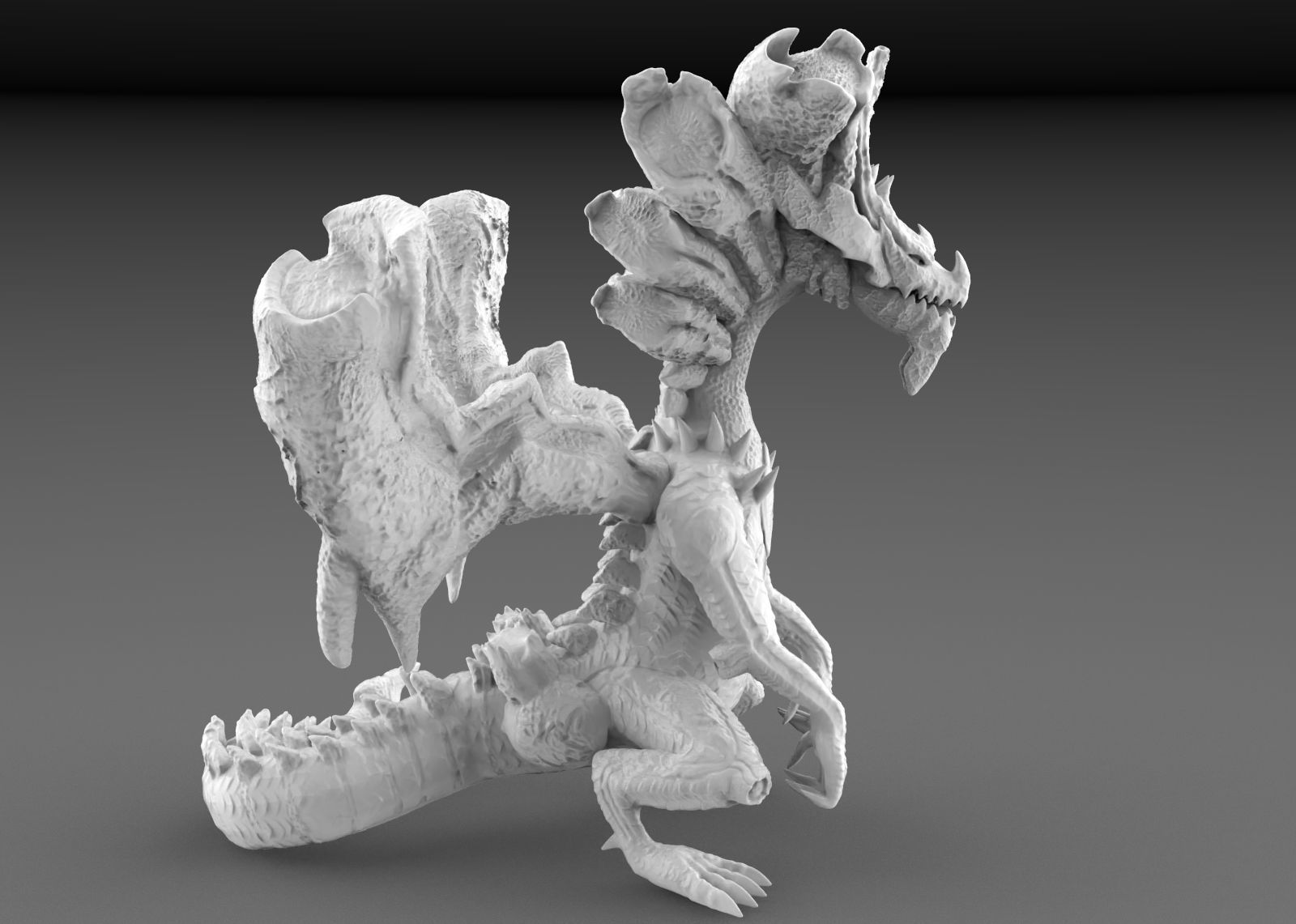 Dire Miralis from Monster Hunter 3  3D print model_3
