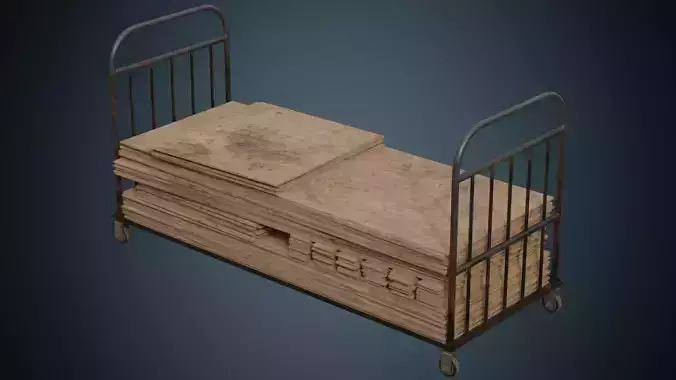 Transport Trolley And Wooden Sheets 1B