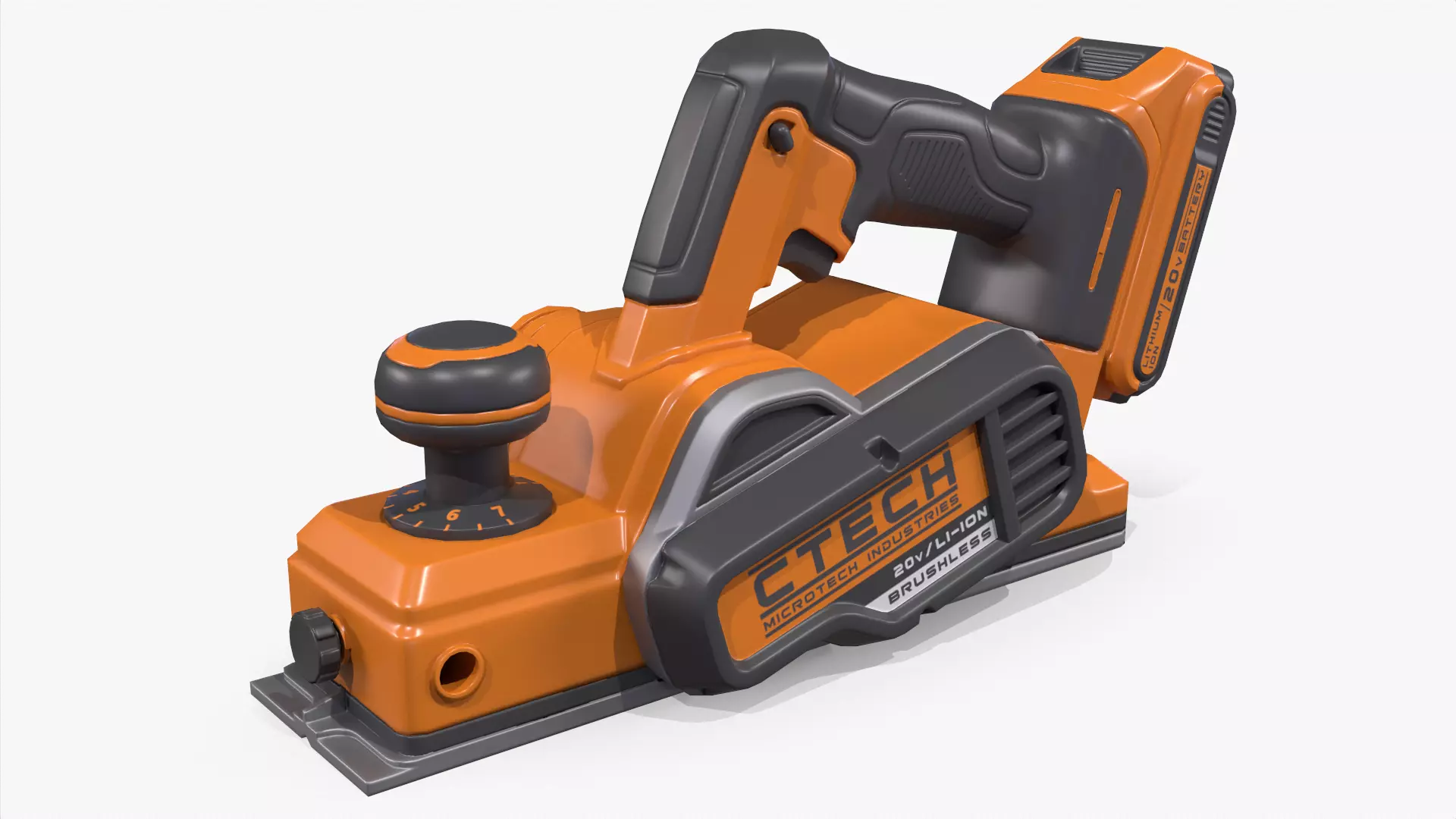 Hand Held Planer Low-poly 3D model_0