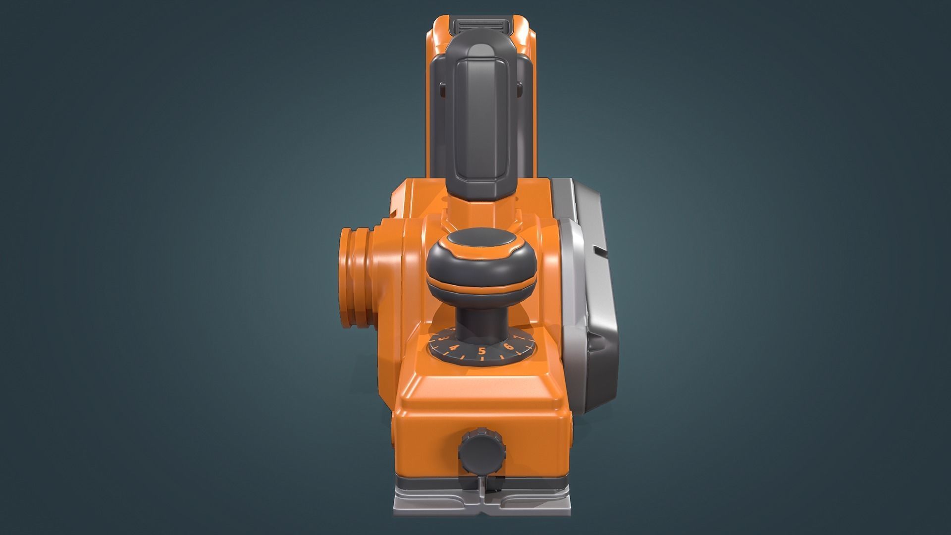 Hand Held Planer Low-poly 3D model_6