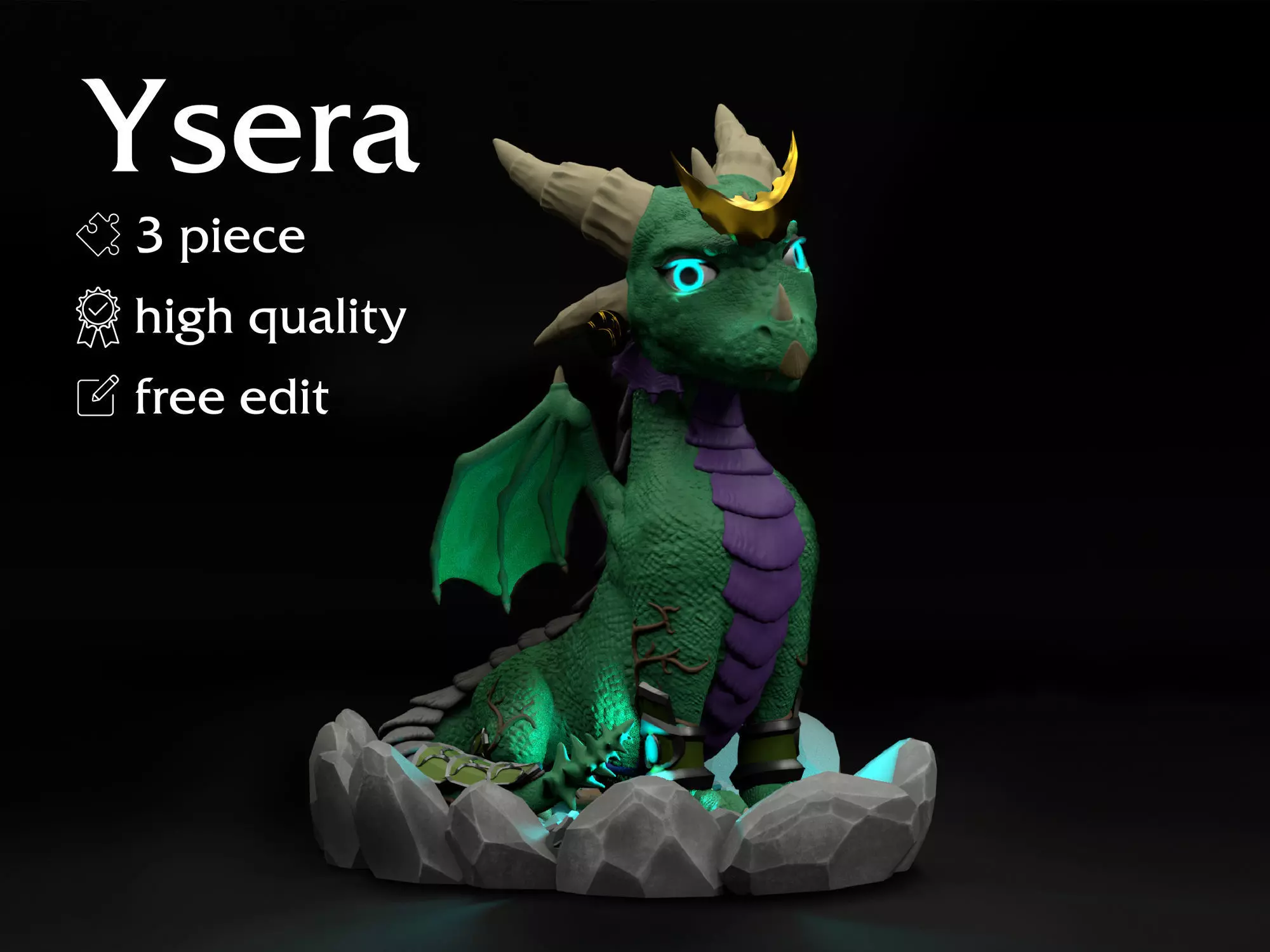 baby Ysera world of warcraft upgrade 10pc 3D print model