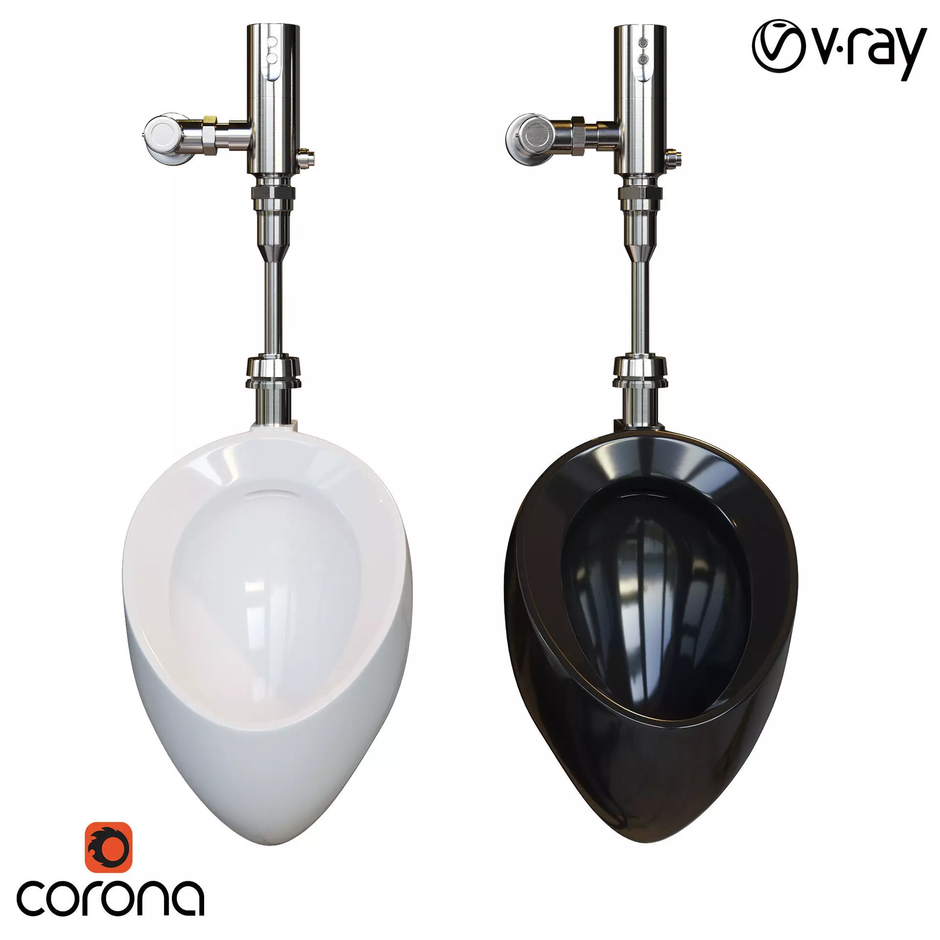 TOTO commercial washout urinal 3D model_0