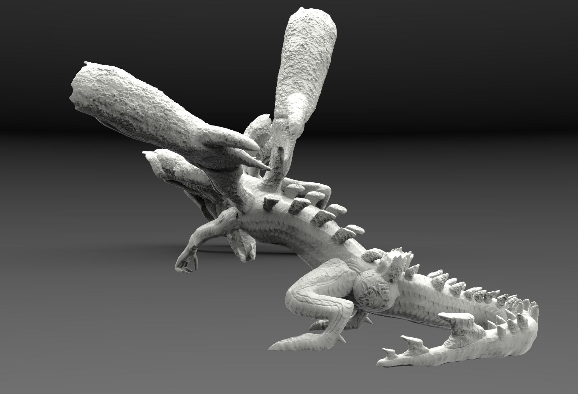 Dire Miralis from Monster Hunter 3  3D print model_2