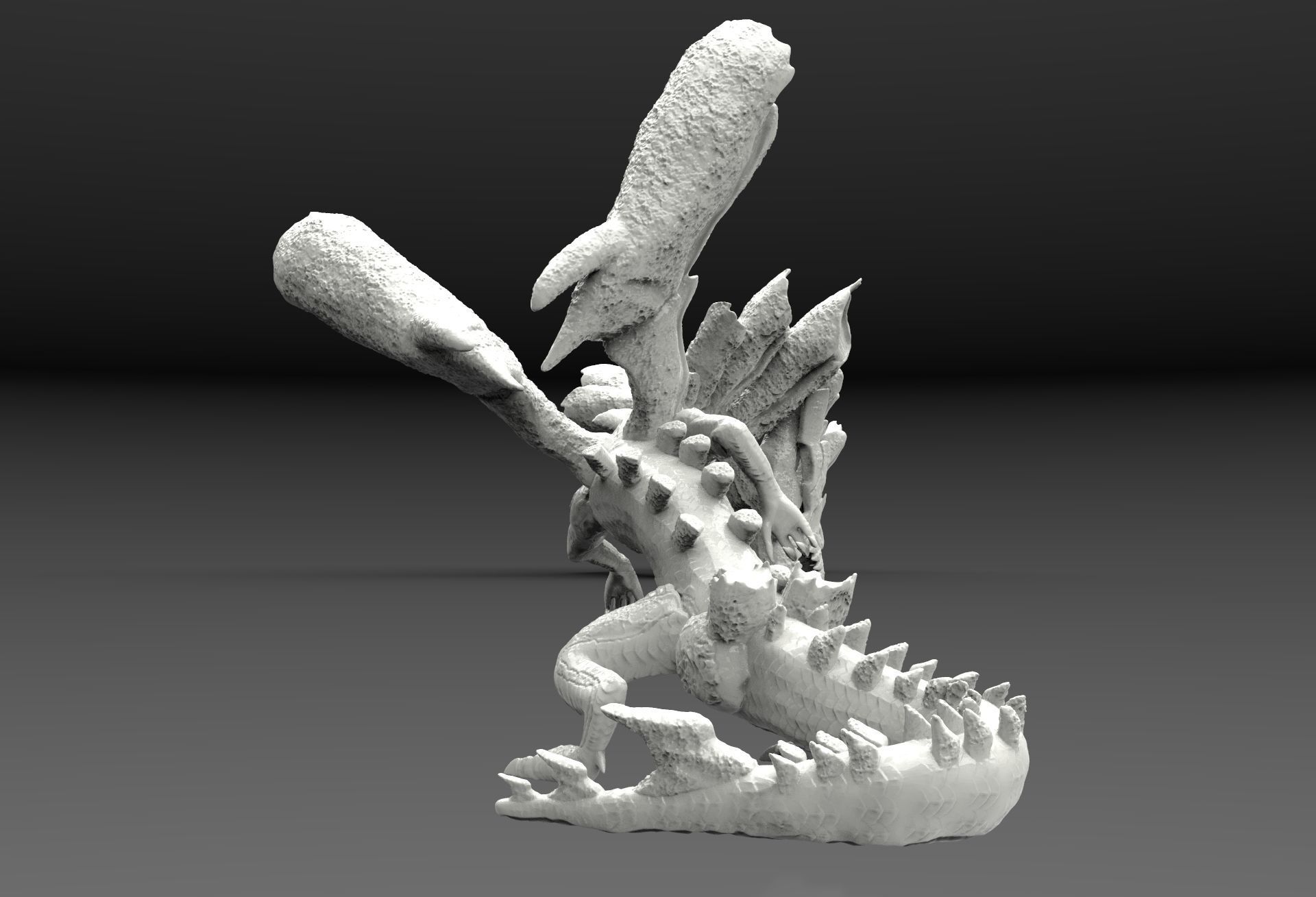 Dire Miralis from Monster Hunter 3  3D print model_3