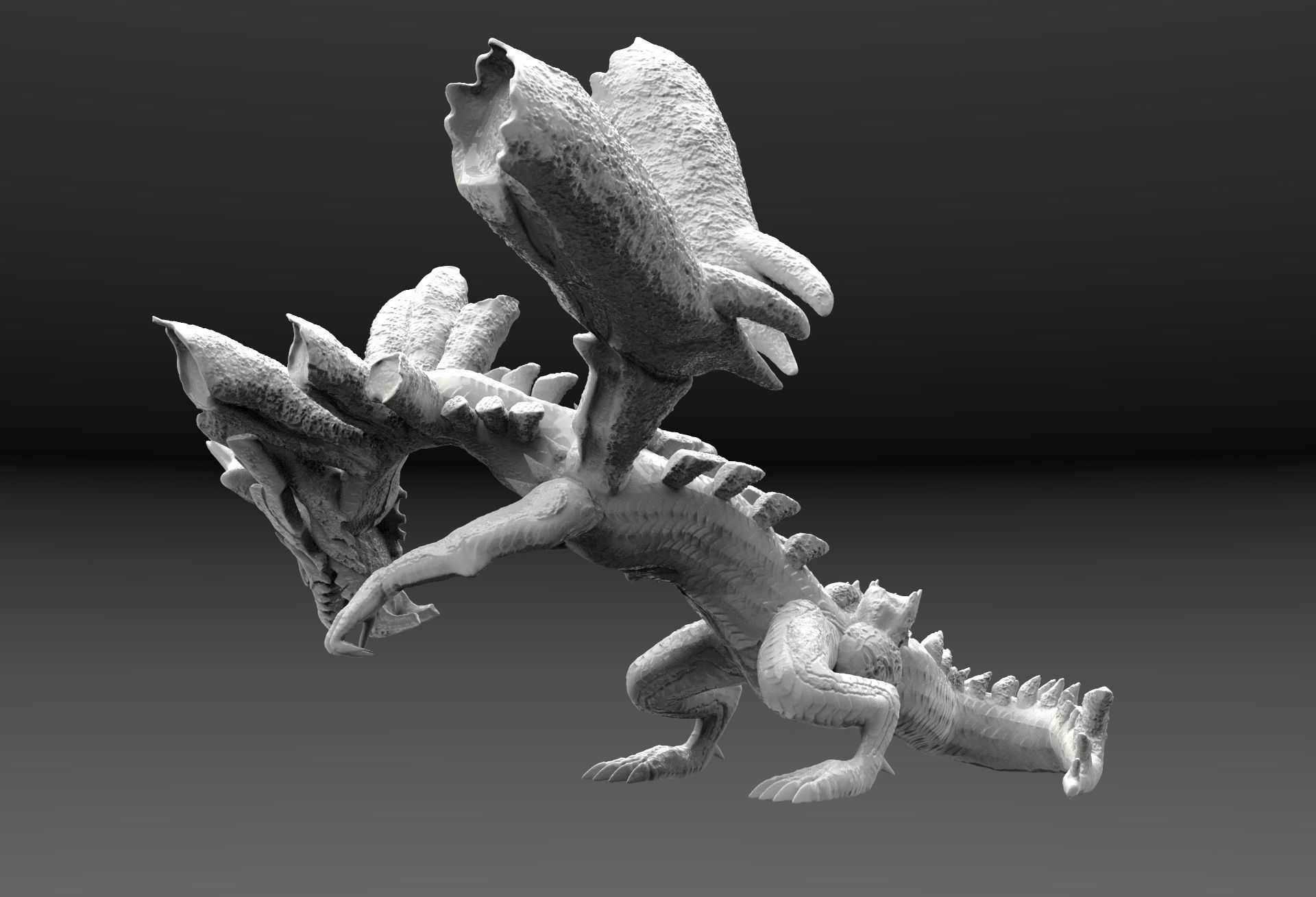 Dire Miralis from Monster Hunter 3  3D print model_1