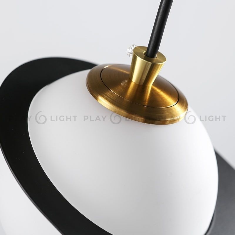 ANGLE pendant light with four balls hanging from it 3D model_4