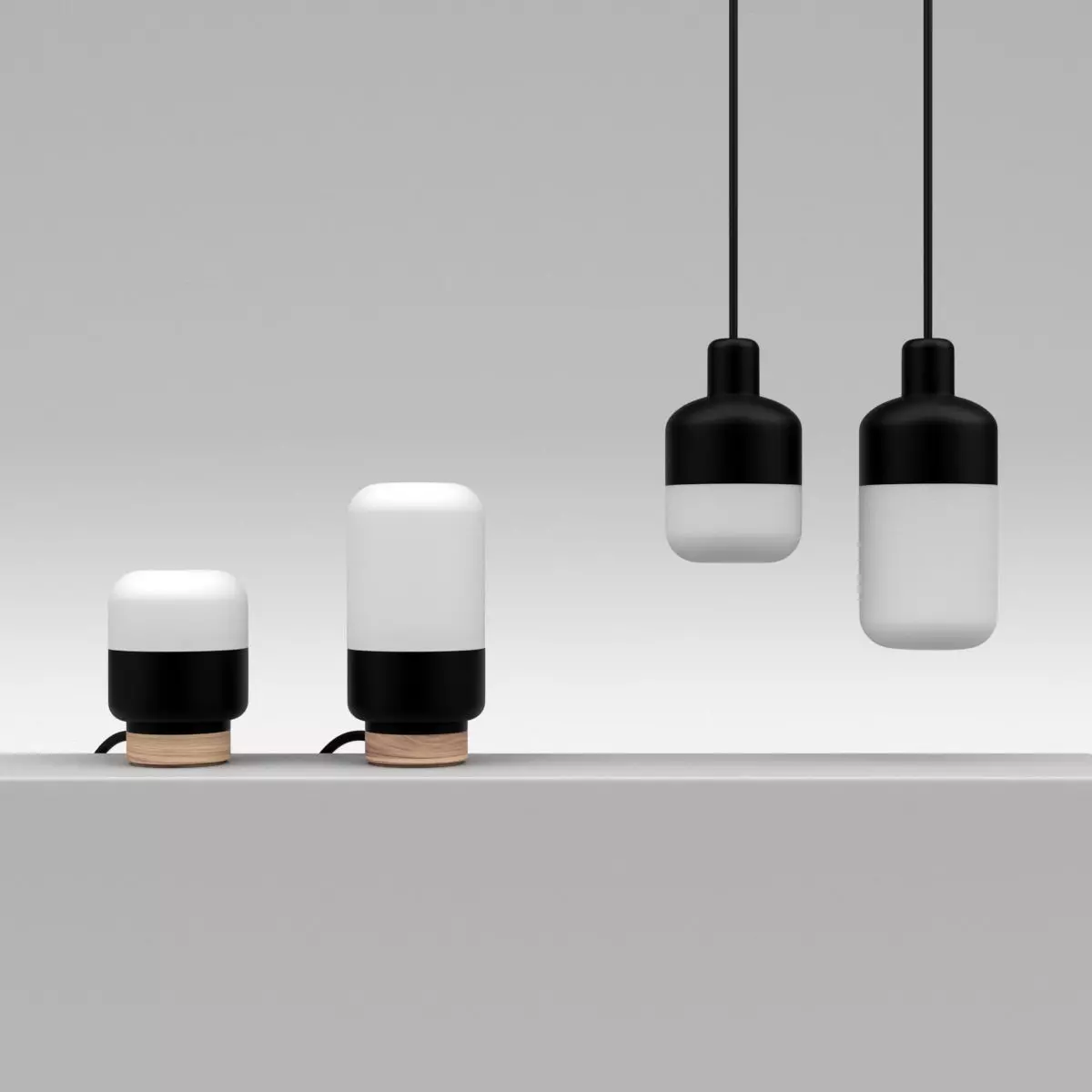 Ohm Pendant and Table Lamp Collection 3D model_0