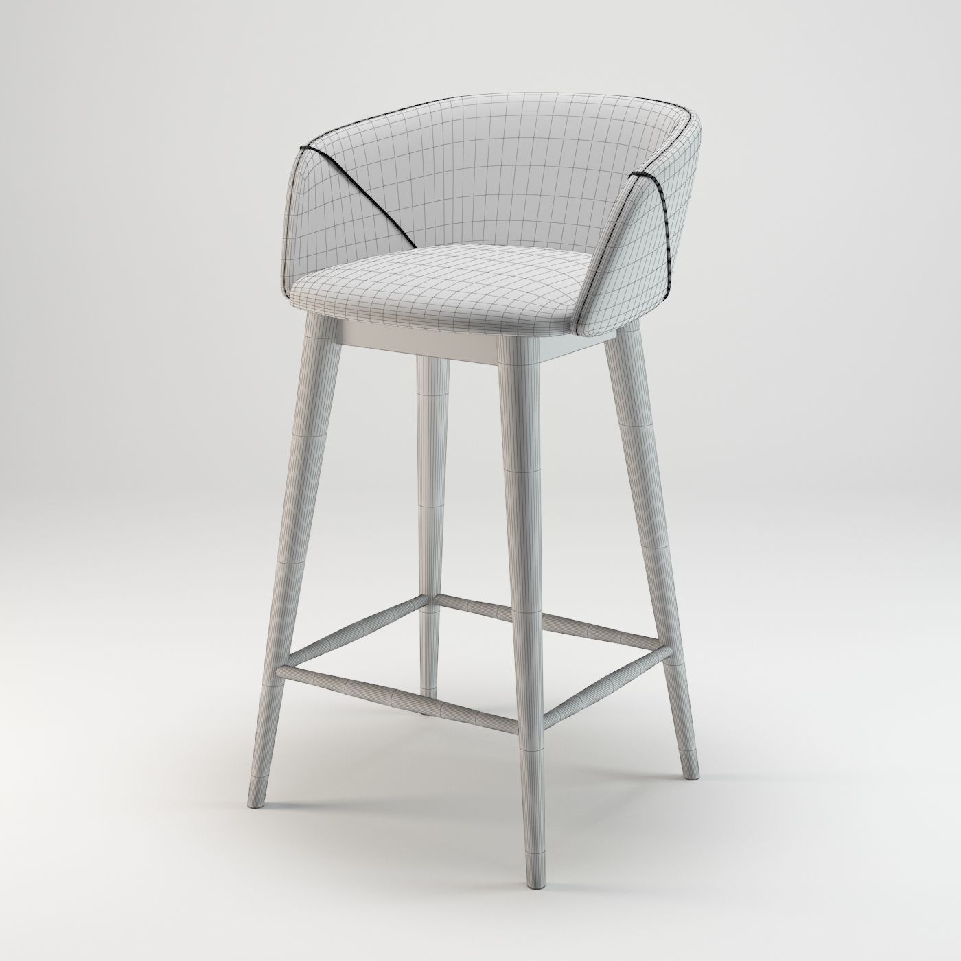 Lule Stool 3D model_1