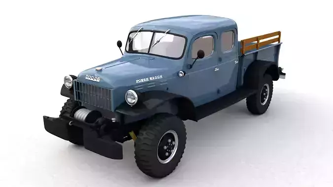 DODGE POWER WAGON CREW CAB 1946 3D model