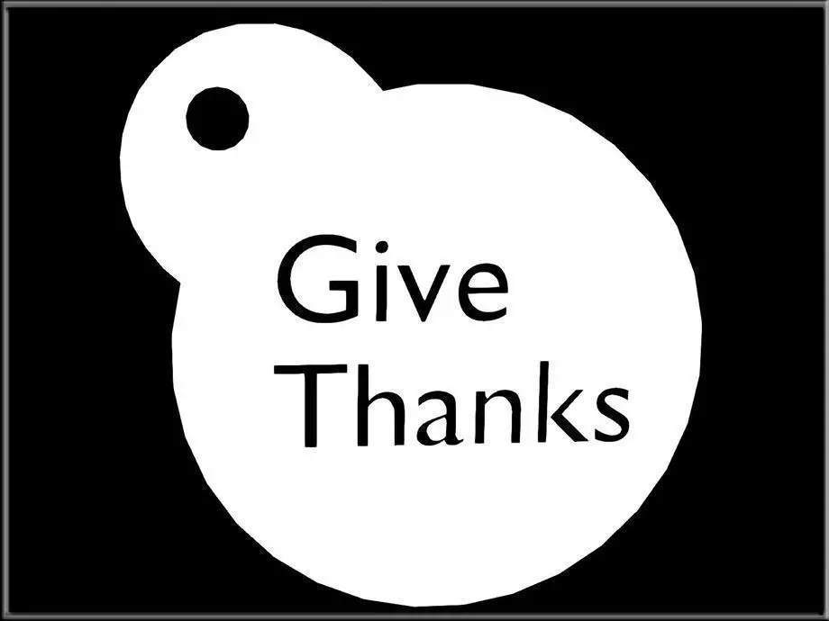 Give Thanks Tag Low-poly 3D model_0