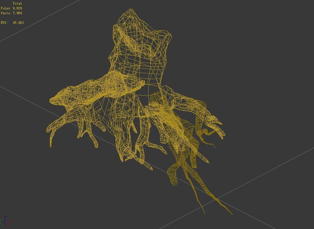 Populus euphratica-poplar-special tree 27 3D model_3