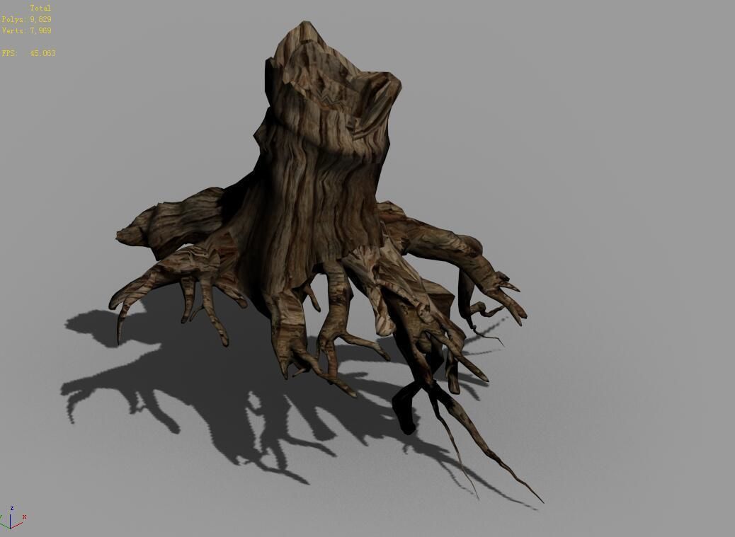 Populus euphratica-poplar-special tree 27 3D model_4