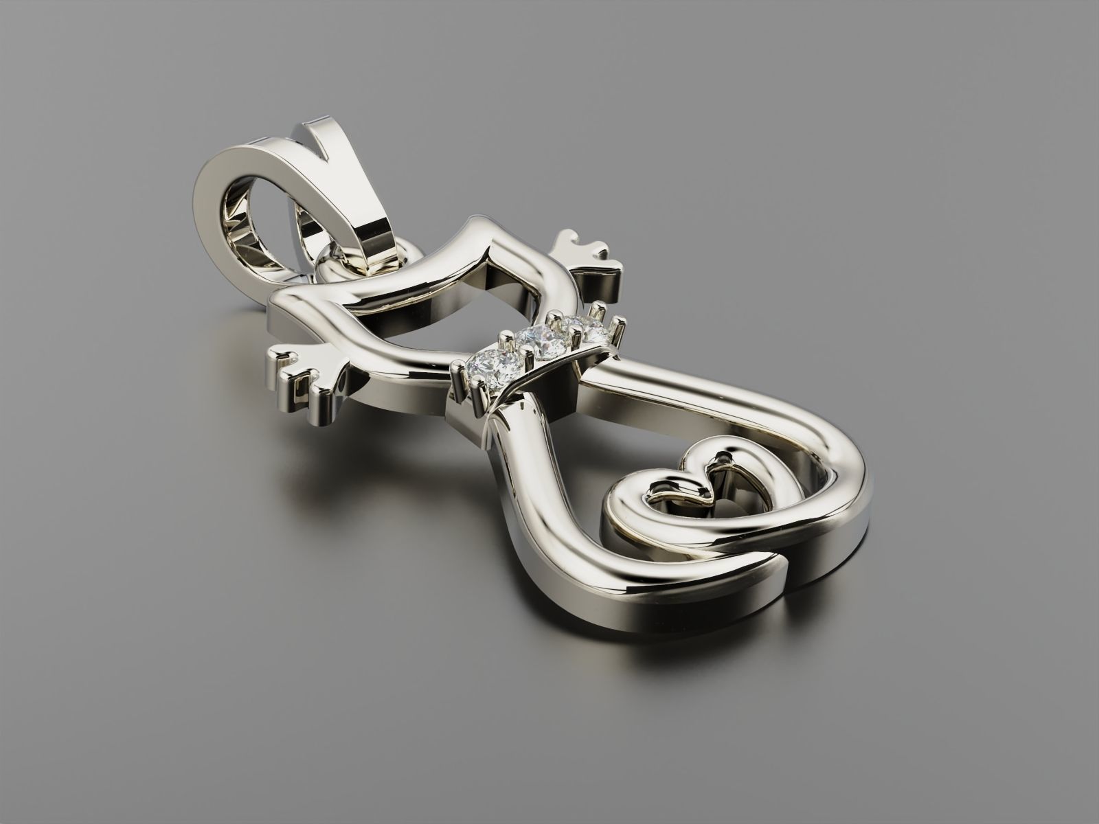 Pendant cat 2 3D print model_9