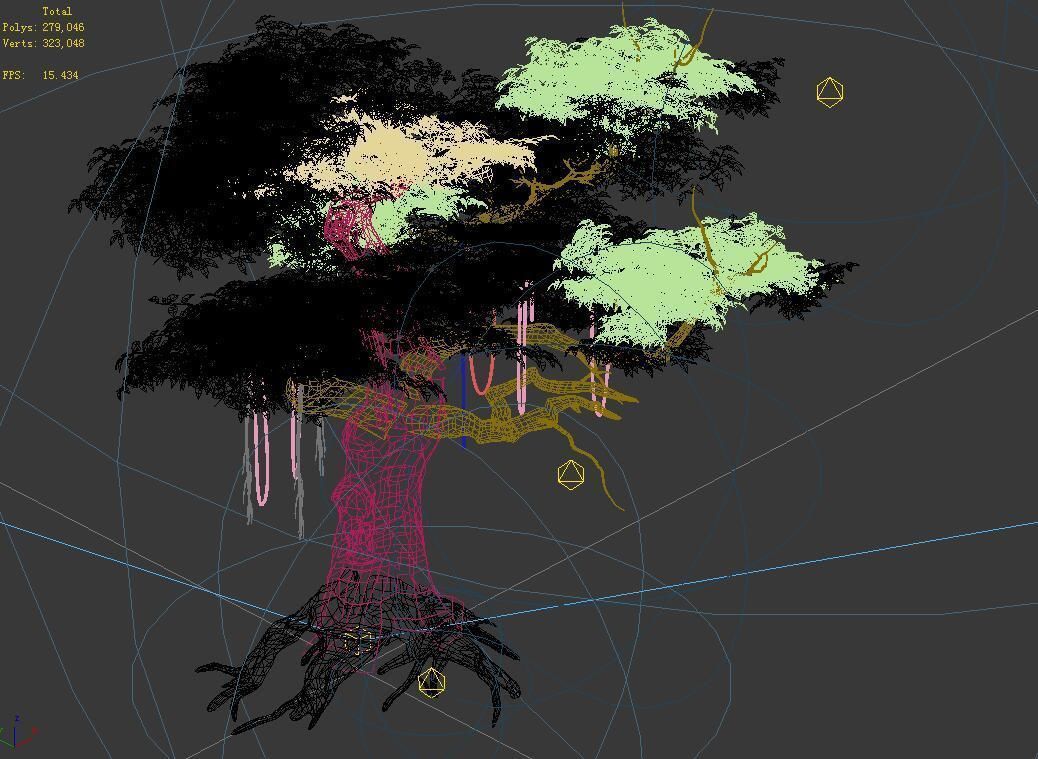 Populus euphratica-poplar-special tree 28 3D model_3