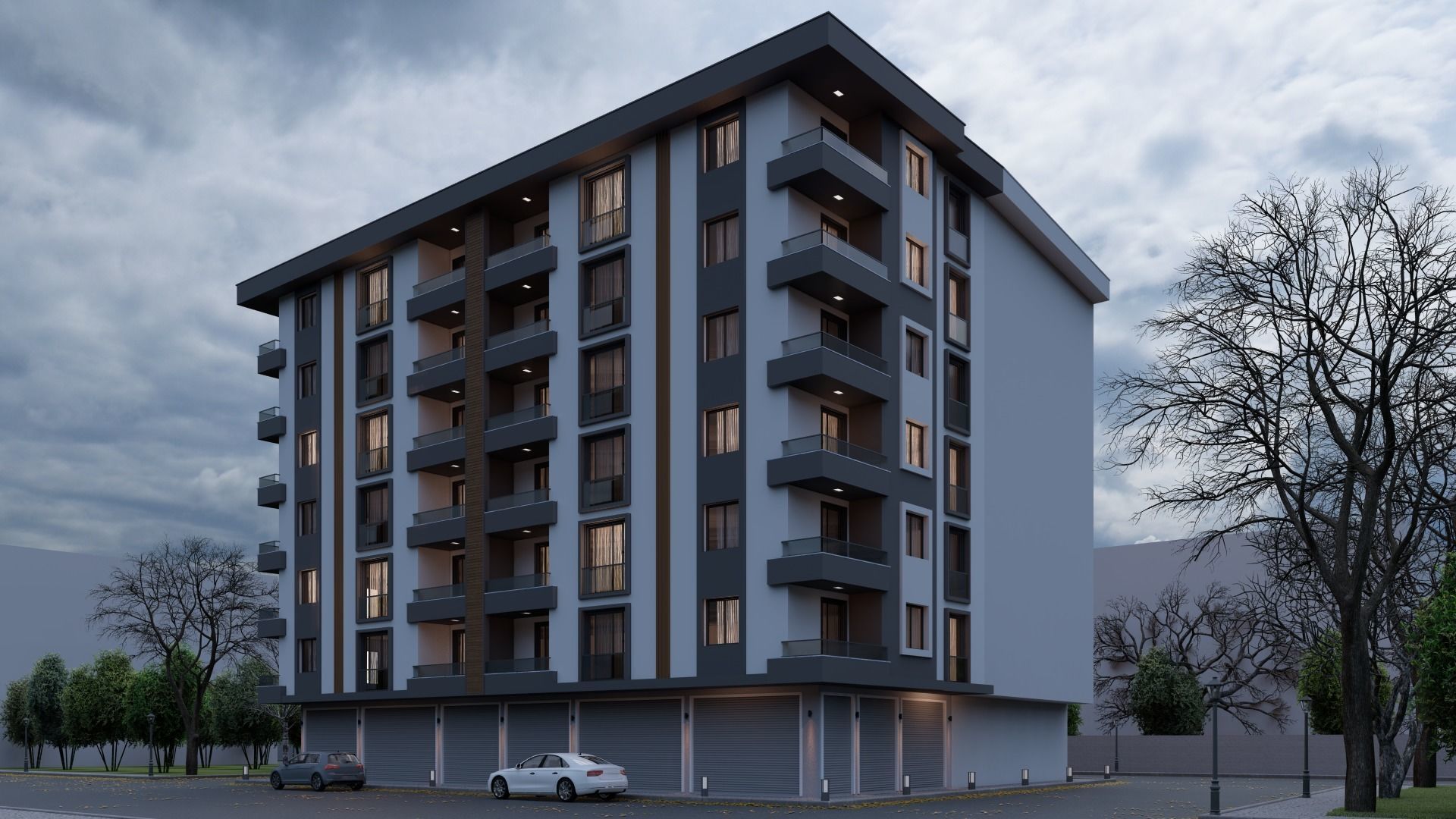 Apartment High Quality Exterior Scene Lumion 10 3D model 3D model_1