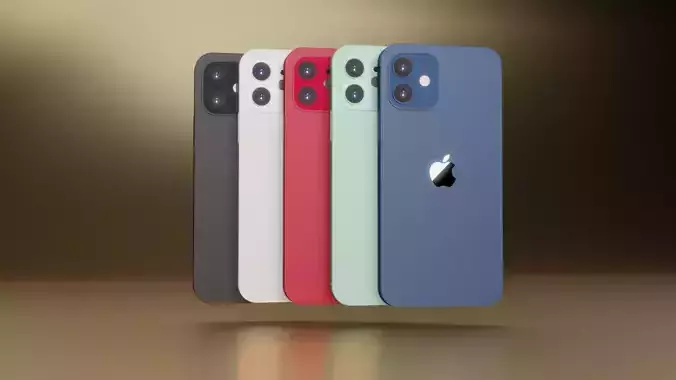 Iphone 12 3D Model Low-poly 3D model