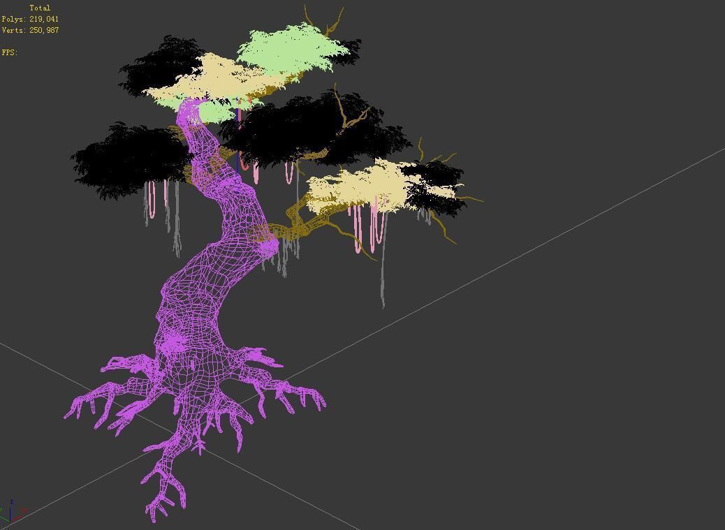 Populus euphratica-poplar-special tree 38 3D model_3