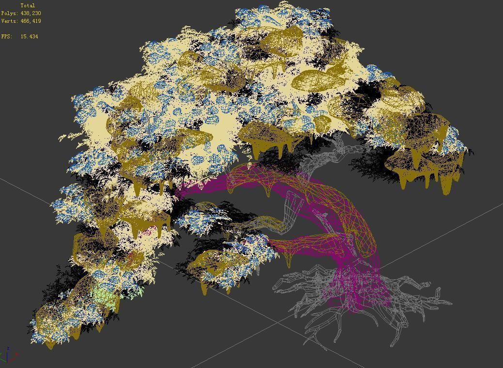 Populus euphratica-poplar-special tree 210 3D model_4