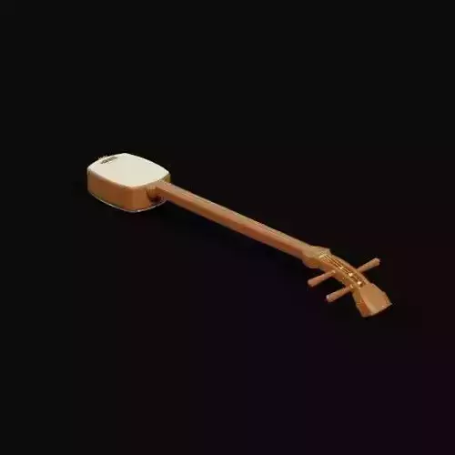 Syamisen wooden violin
